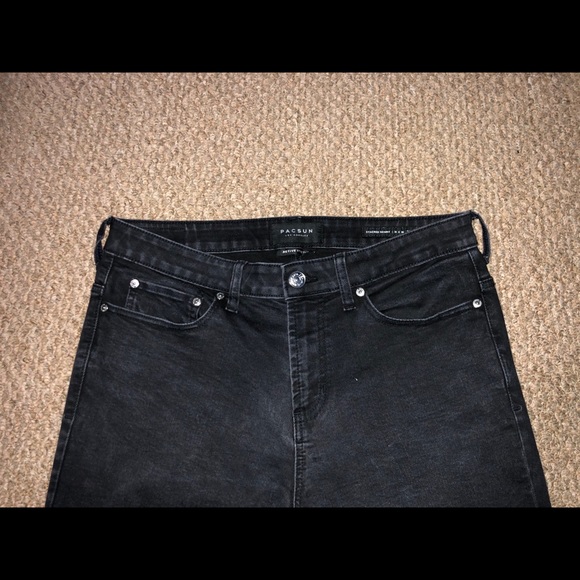PACSUN BLACK WASHED STRETCH (MENS) - Picture 4 of 5